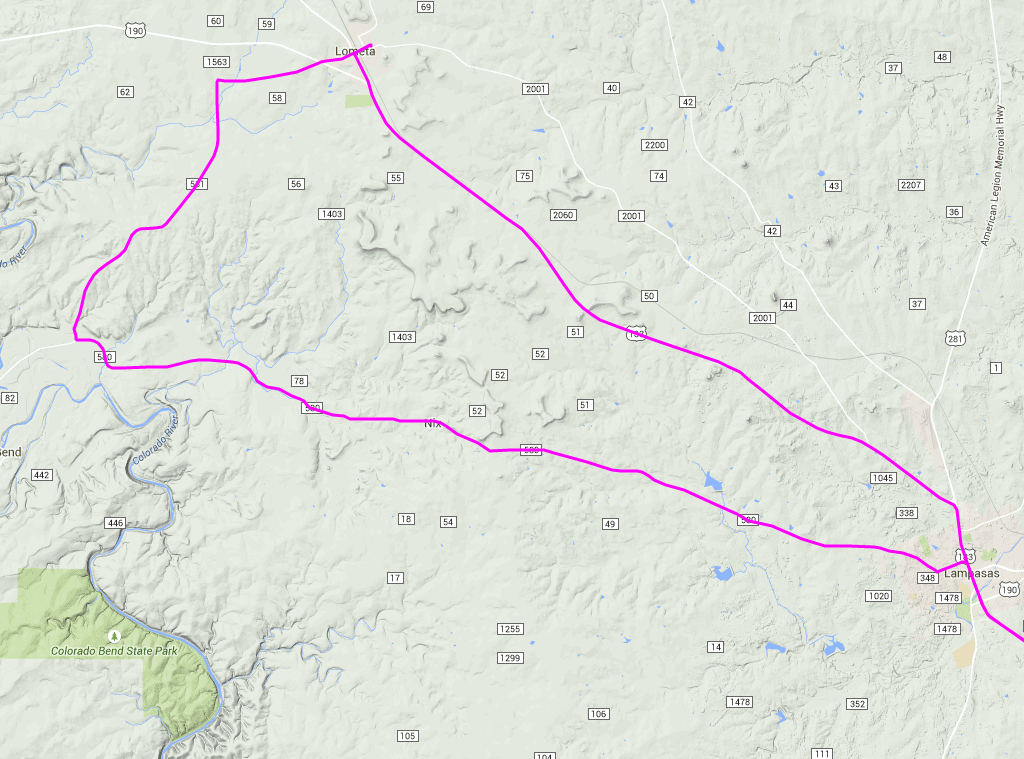 July 4th Ride Route